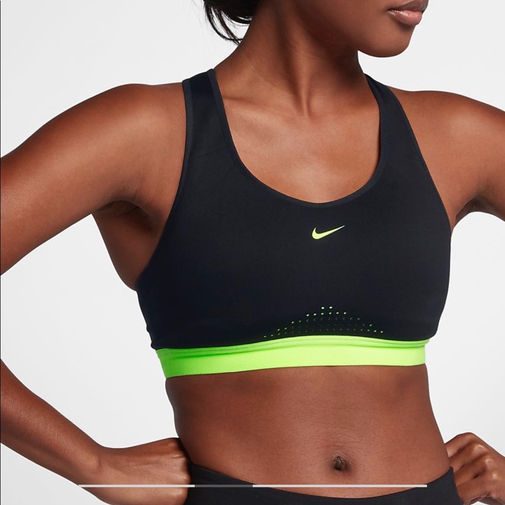 Neon/black Nike Motion Adapt Bra! Like New